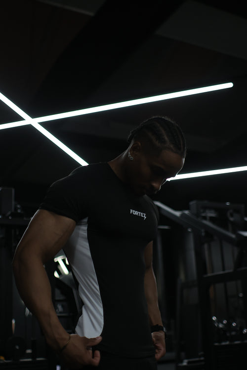 Black compression T-shirt