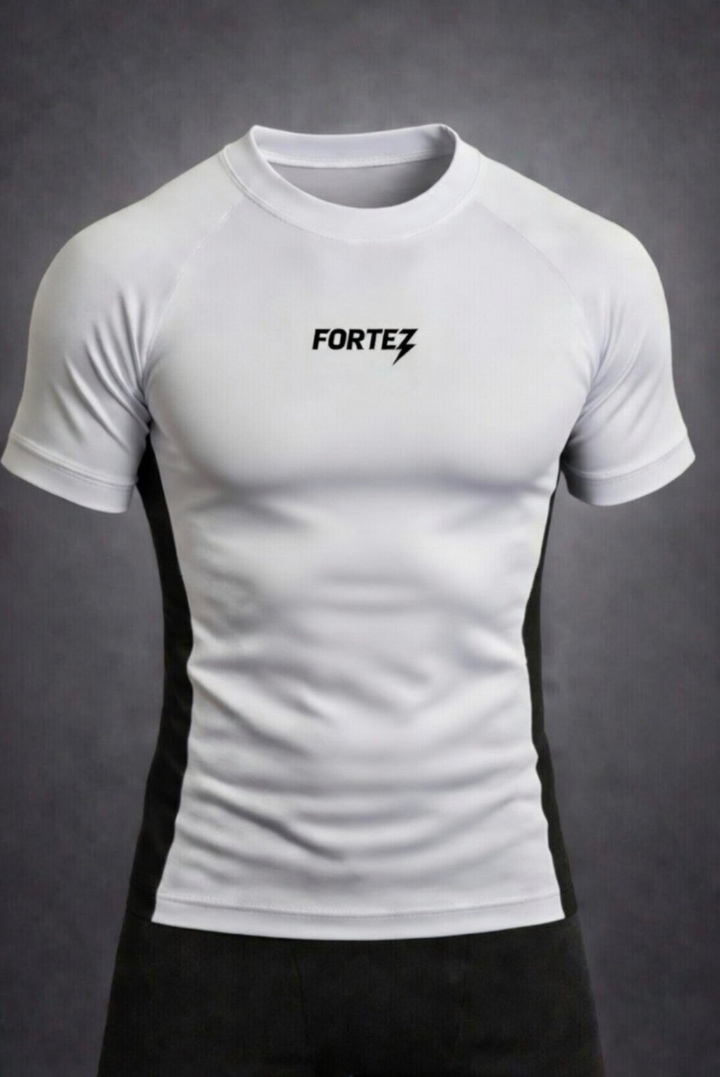 White compression T-shirt