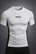 White compression T-shirt