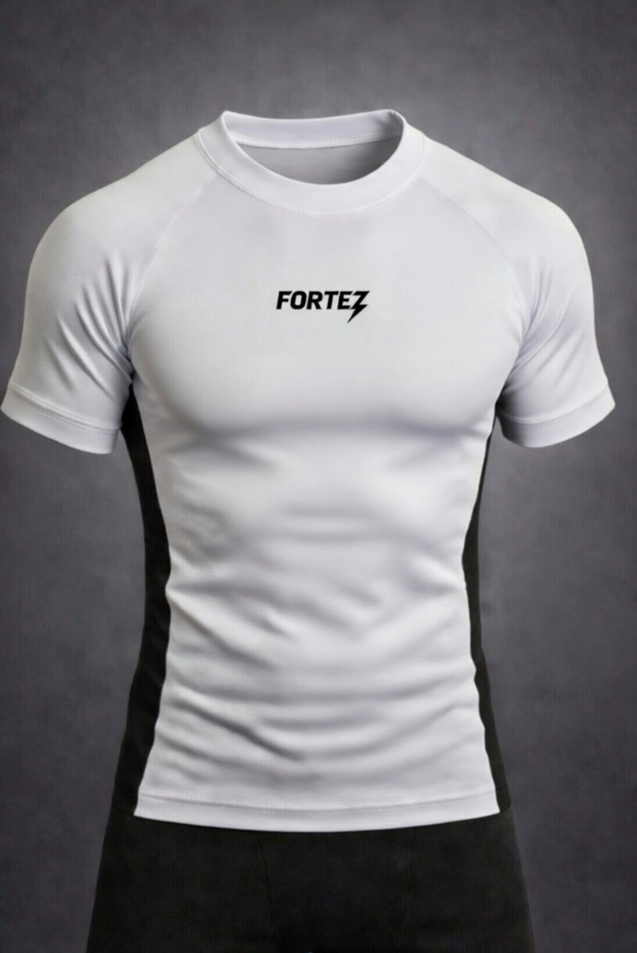 White compression T-shirt