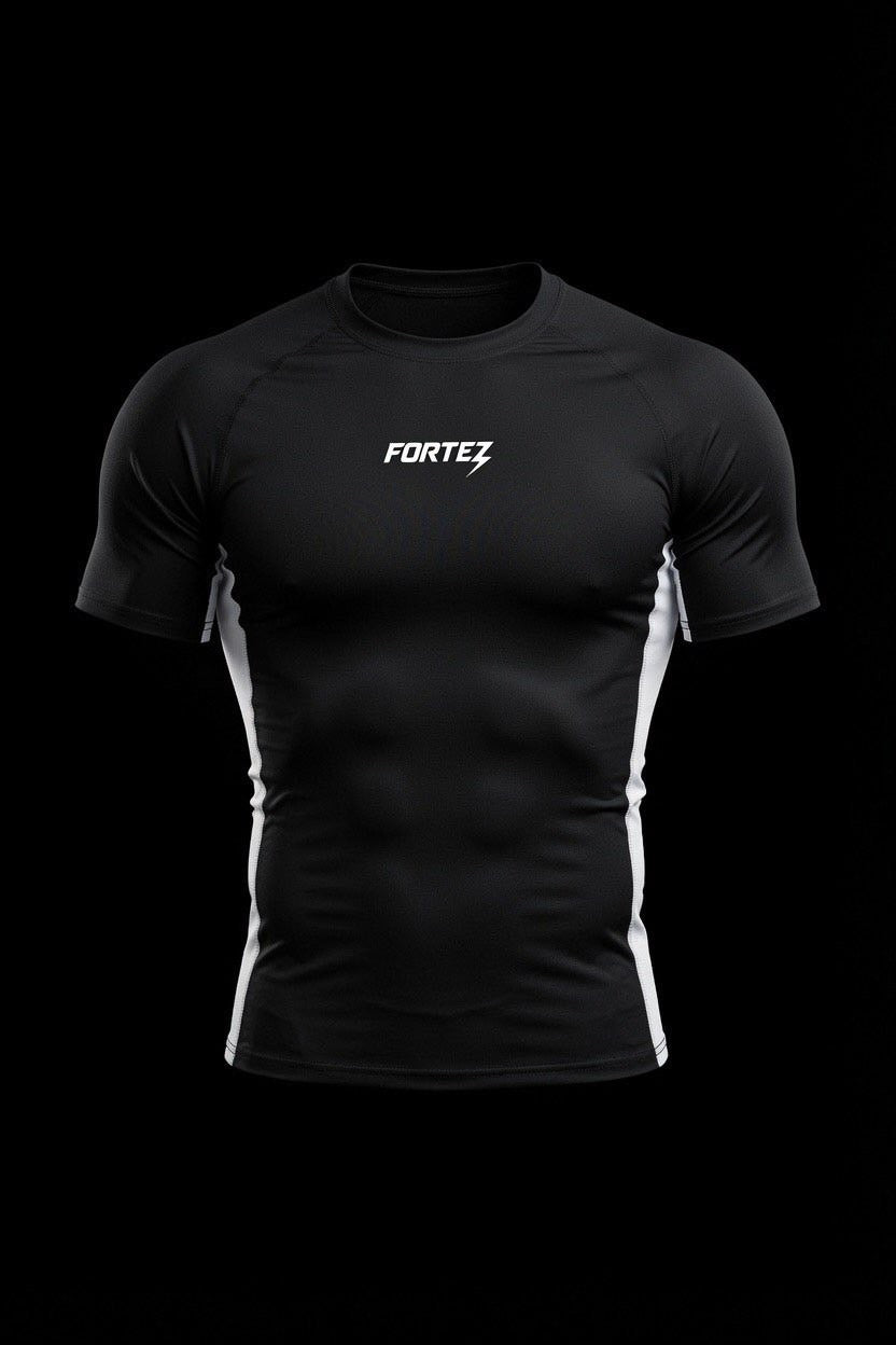 Black compression T-shirt