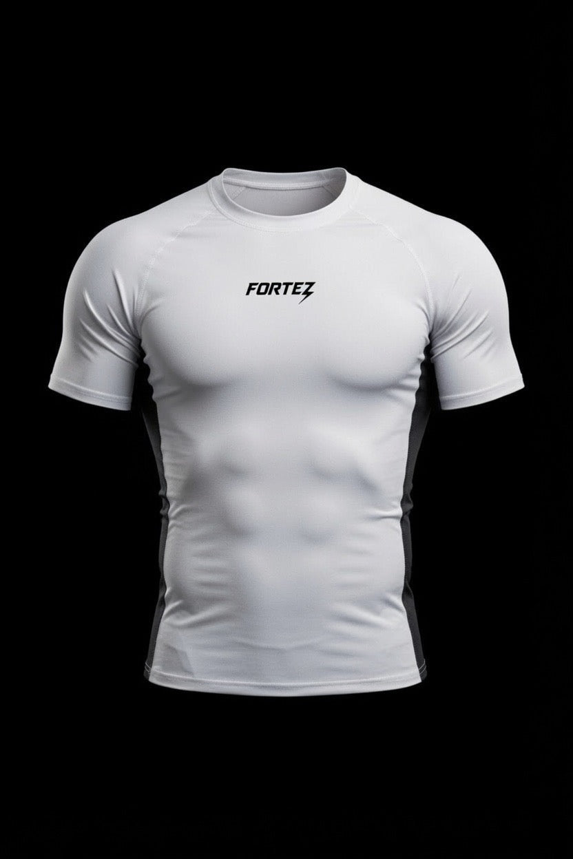White compression T-shirt