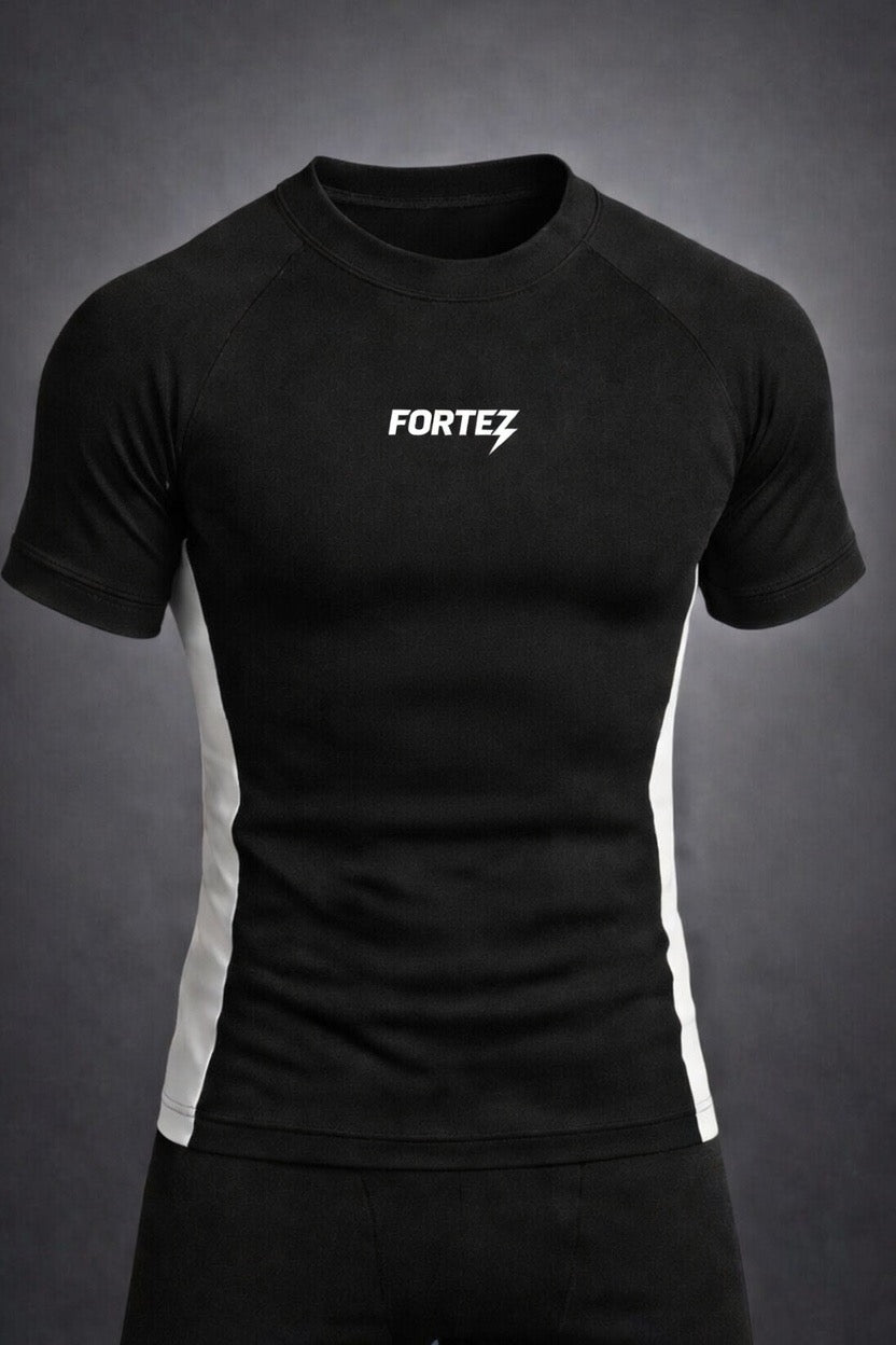 Black compression T-shirt